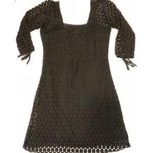 Crochet black dress